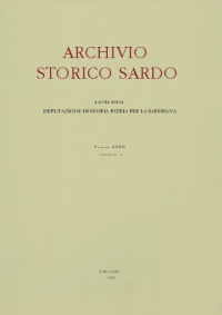 Archivio Storico Sardo - Volume n. XXXIV, fasc. II (1984) - Deputazione di Storia Patria per la Sardegna 